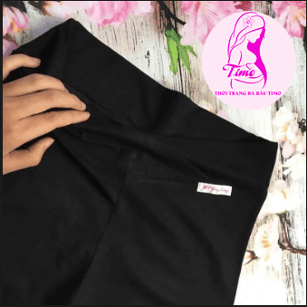 QUẦN LƯNG THUN CHO BÀ BẦU - QUẦN LEGGING BẦU CẠP CHÉO 11 quần lưng thun cho bà bầu