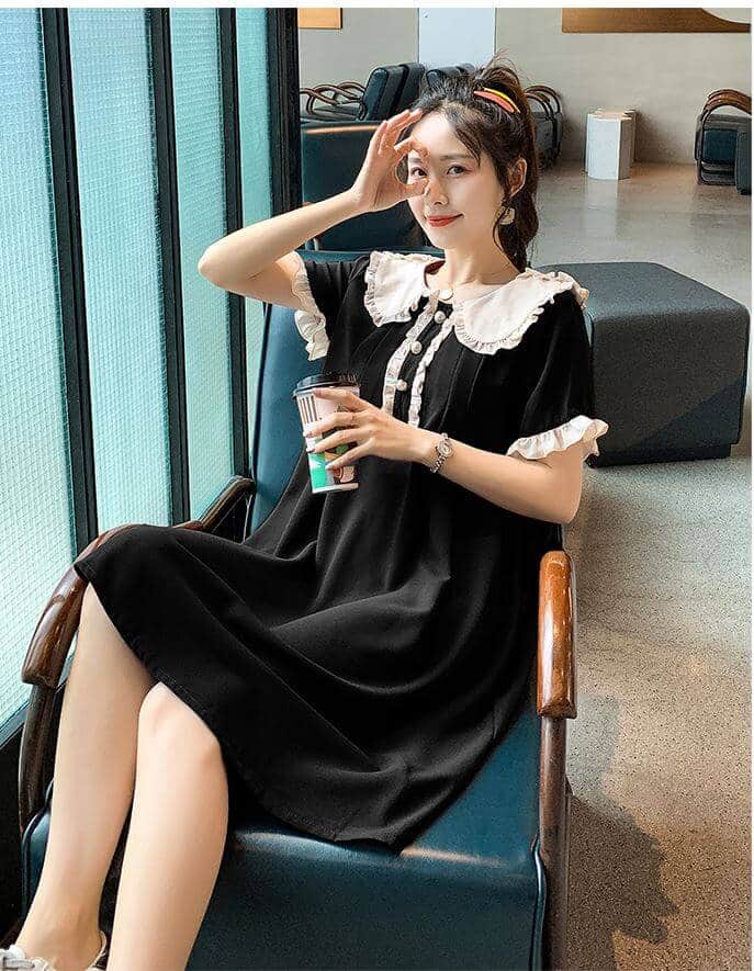 Váy Bầu Suông Đẹp, Style Công Sở Mới Nhất (Siêu Dễ Thương) 13 váy bầu suông đẹp