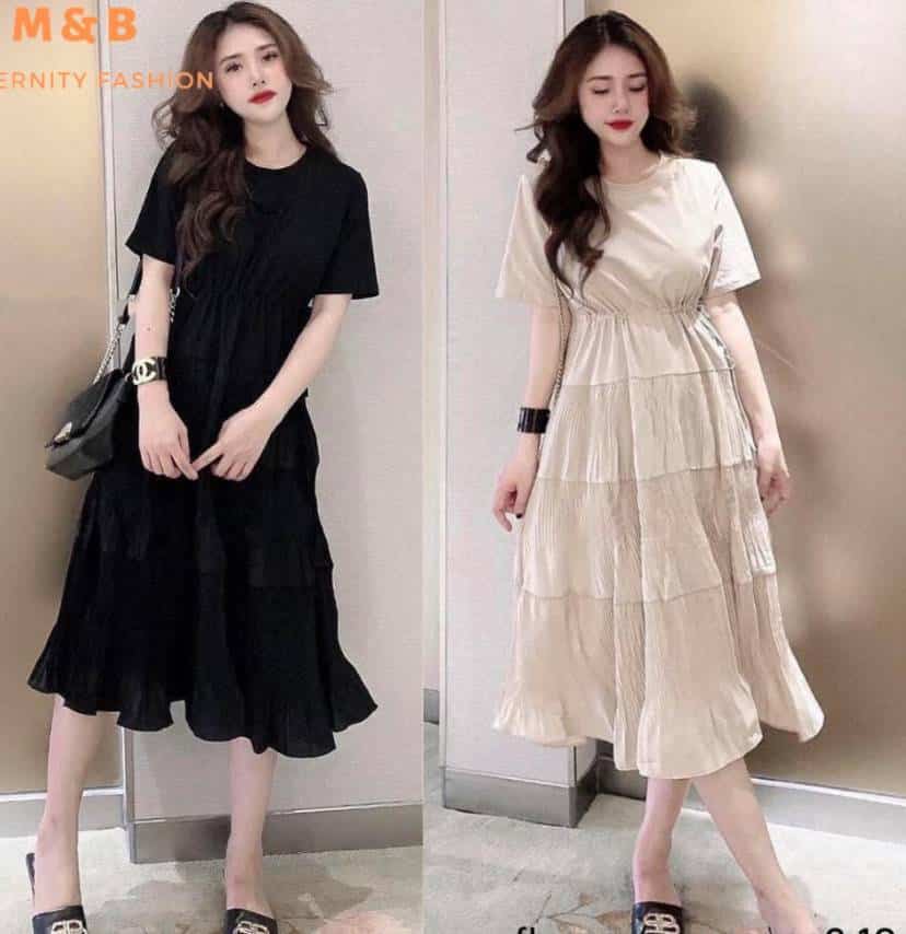 ĐẦM XÒE ĐẮP NGỰC TAY DÀI Chất vải  Chân váy đẹp Hàn Quốc  Facebook
