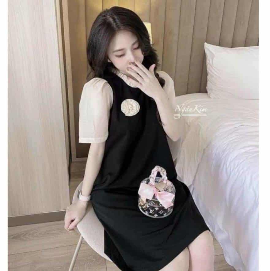 Mua 2023 Women Dress Đầm Voan In Hoa Nữ Hàn Quốc 22 Mùa Xuân Mới Váy Chữ A  Cạp Cao Cổ Chữ V Nhỏ | Tiki