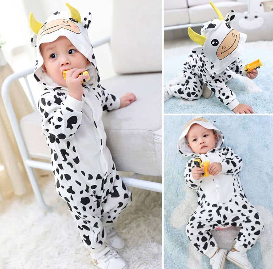 Bộ bodysuit - Áo liền quần hình thú cho bé trẻ sơ sinh cực dễ thương mẫu mới 2020 14 bộ áo liền quần hình thú cho bé sơ sinh